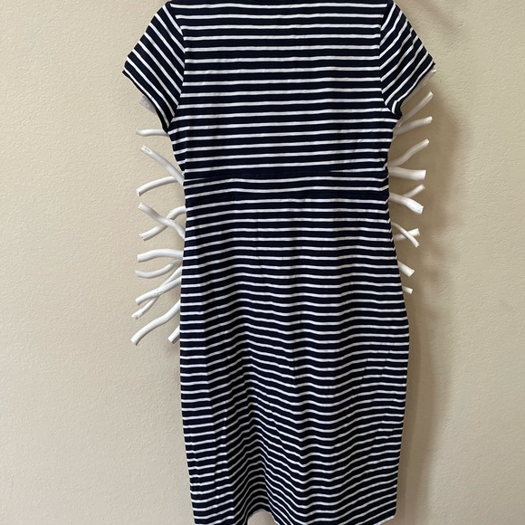 Boden navy blue and white striped dress - Picture 2 of 6